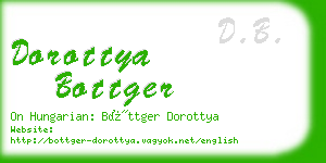 dorottya bottger business card